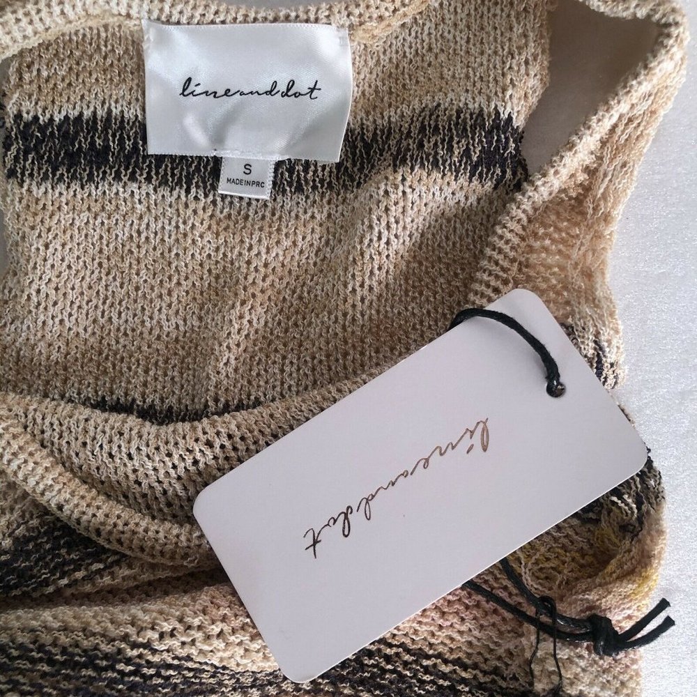 Line & Dot Summer Nights Sweater Tank Top Multi L - Picture 5 of 6